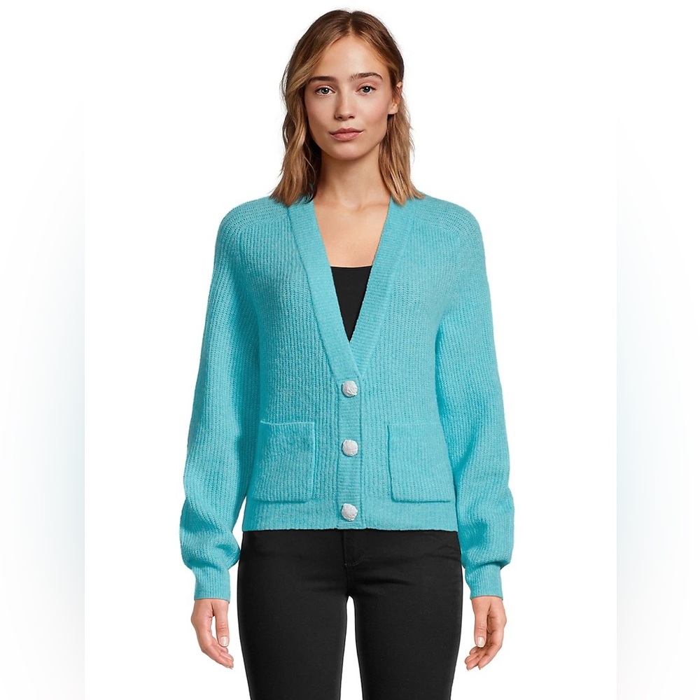 GANNI Cardigan with Crystal Buttons